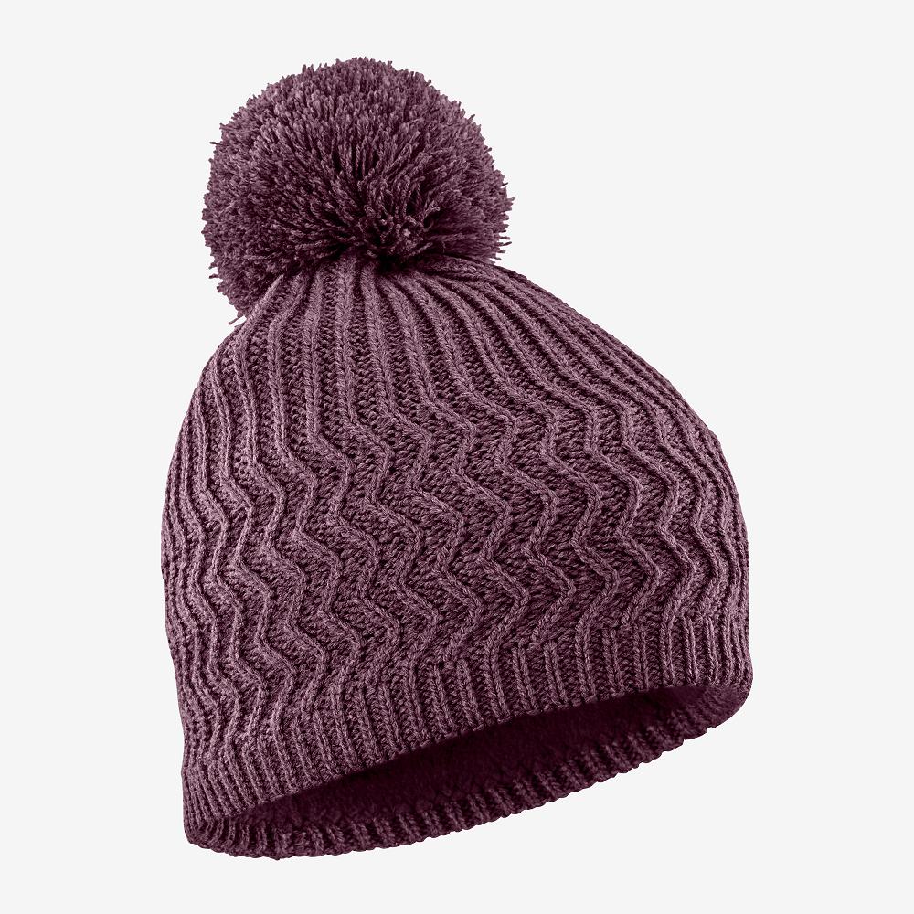 SALOMON KUBA Philippines - Men's Beanie - Purple | 017346-OUN